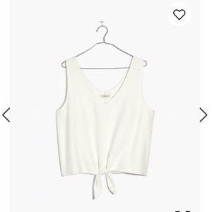 Madewell texture and thread tie front top